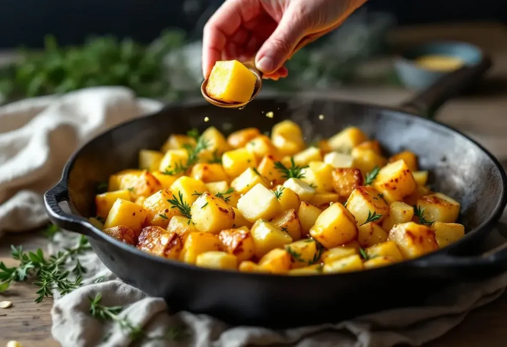 Ajoutez-le aux pommes de terre pendant la cuisson, elles seront encore plus goûteuses, parfumées et ultra moelleuses