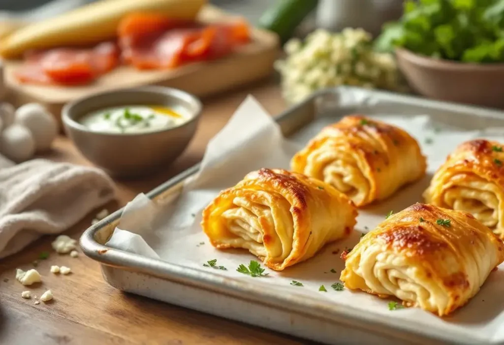 Ces roulés à la pâte filo ultra rapides et savoureux : ma recette astucieuse pour un apéro express