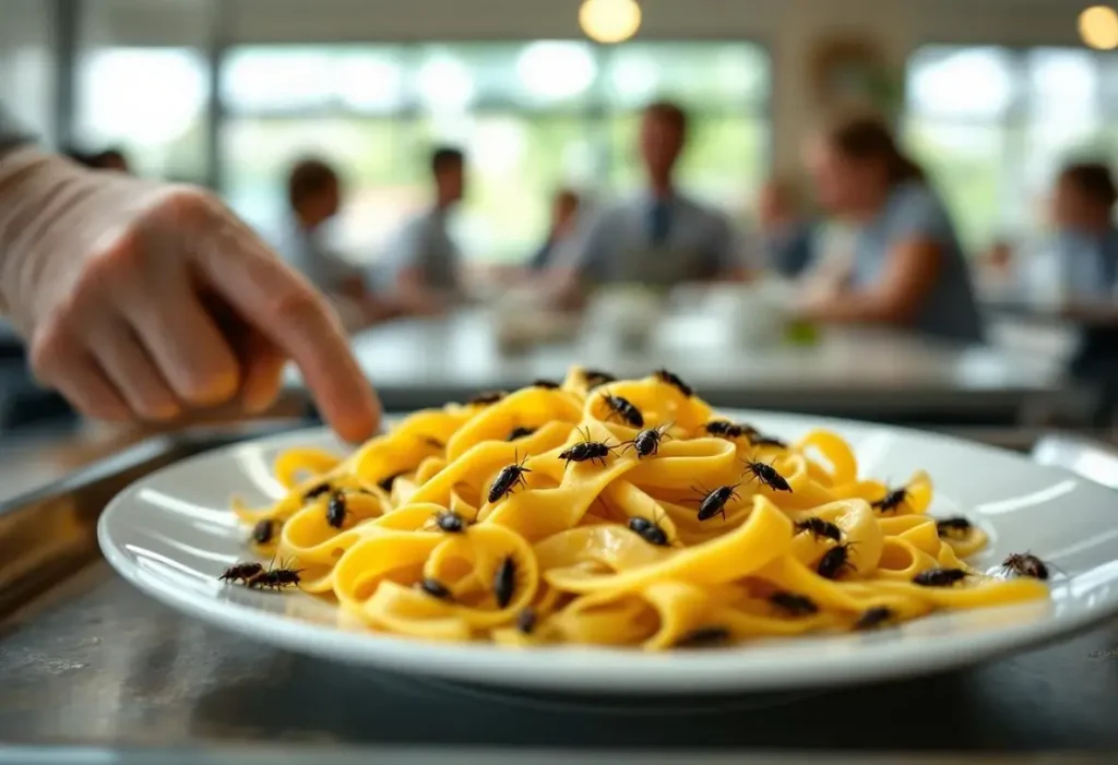 Des pâtes aux mites : la cantine de Macaille au cœur d'une vive polémique