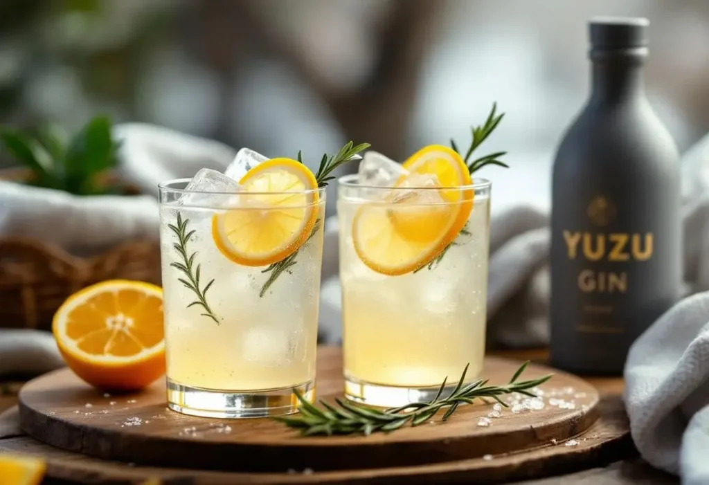 Envie d'un apéro léger ? Craquez pour ce mélange pétillant au gin et yuzu, ultra simple à préparer
