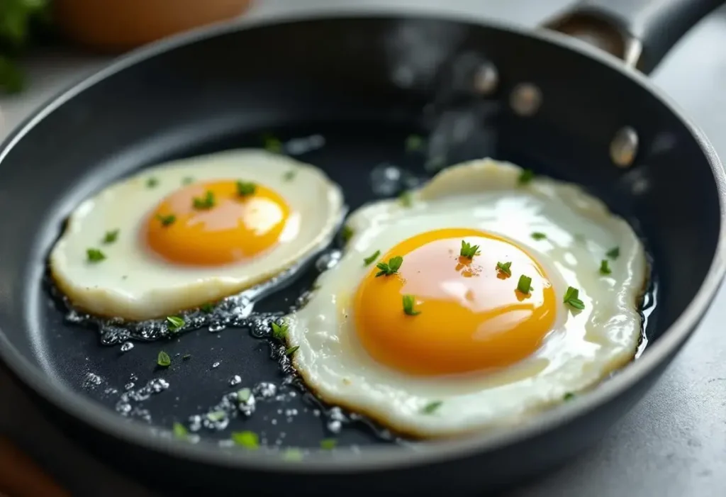 J’ai remplacé l’huile et le beurre dans mes œufs frits : un plat plus léger mais tout aussi gourmand