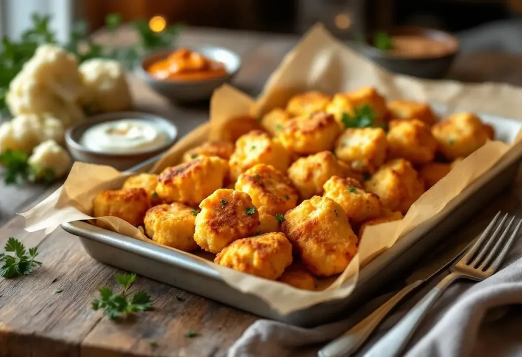 « J’en fais à chaque apéro d’hiver » : des croquettes de chou-fleur croustillantes au four, légères, ultra savoureuses et prêtes en seulement 30 minutes