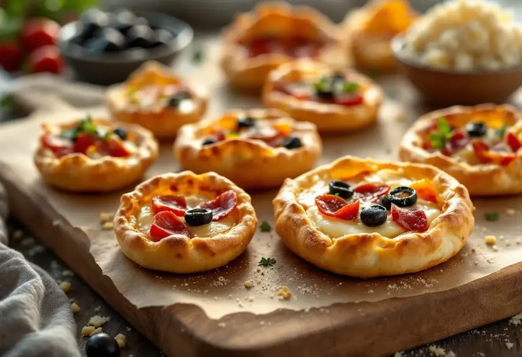 Mini-pizzas en pâte feuilletée : l’apéro express délicieusement croustillant prêt en 20 minutes