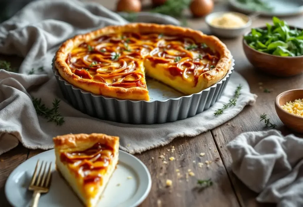 Cette tarte à l’oignon me fait craquer à chaque fois (ma recette ultra simple, fondante et savoureuse)