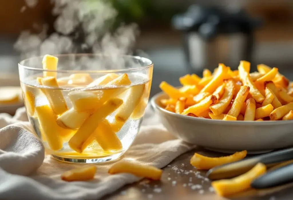 Depuis que je fais ça, mes frites Airfryer sont parfaites : voici l'astuce de l'eau chaude