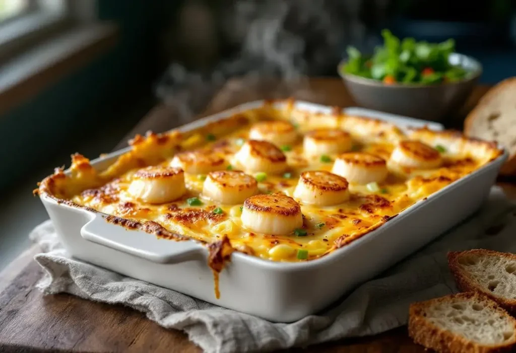 Gratin poireaux–Saint-Jacques : si simple à préparer, mais digne d’un vrai repas de fête