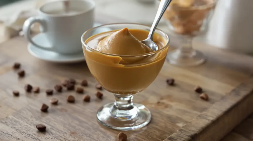 J'ai remplacé les flans et mousses du commerce par cette crème dessert au café maison : onctueuse, sans œufs et très facile à faire !