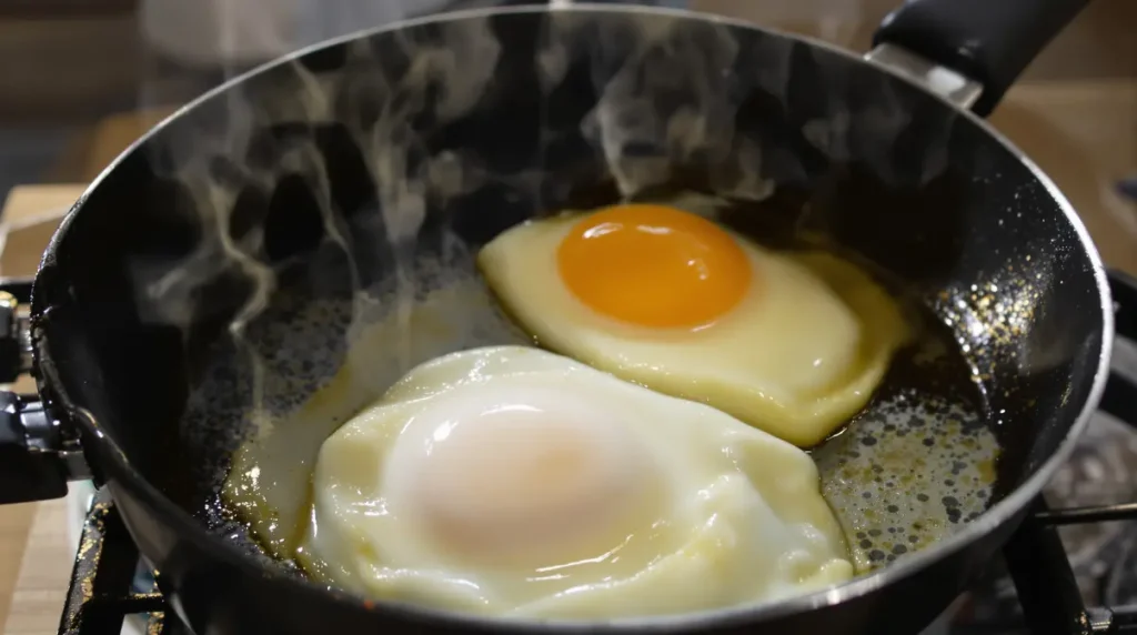 J’ai troqué l’huile et le beurre dans mes œufs frits : un plat plus léger mais tout aussi gourmand