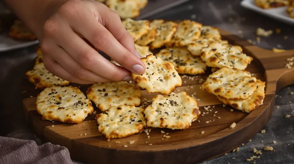 « Je les prépare en 10 minutes pour l'apéro » : mes crackers maison croustillants au fromage et graines dorées, bien plus savoureux que les industriels