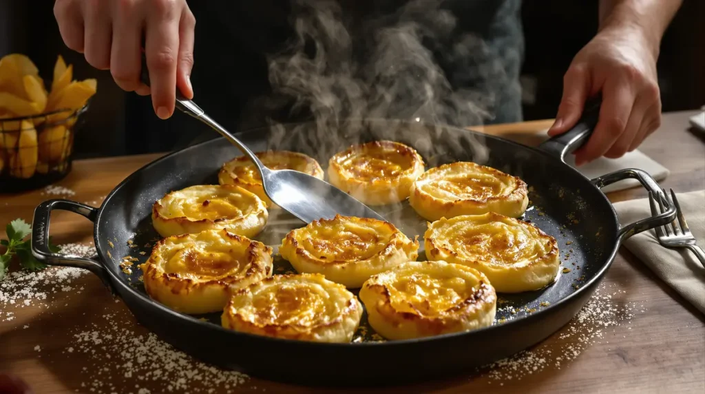 « Je les prépare en moins de 10 minutes pour toute la famille » : ces galettes de pommes de terre crousti-dorées au four, nettement plus légères que des frites !