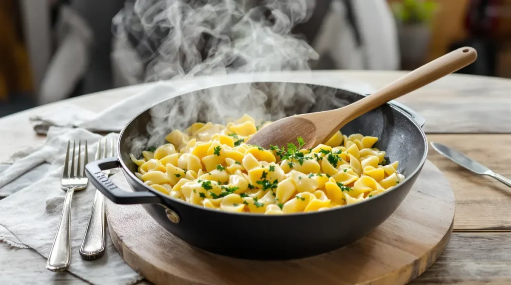 « Je n'avais jamais goûté quelque chose d'aussi réconfortant » : cette poêlée spätzle-munster prête en 10 minutes