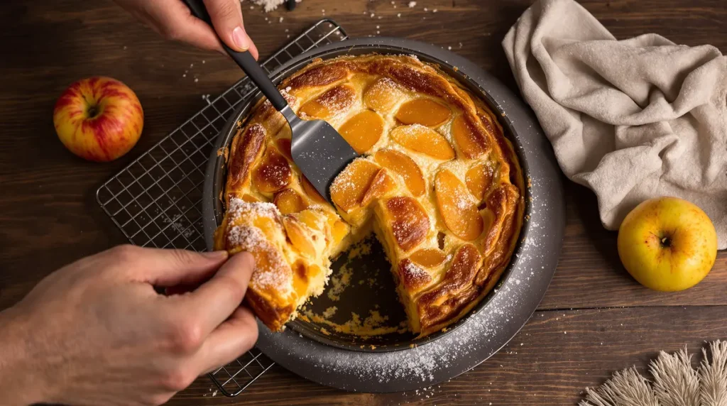 Julie Andrieu révèle la recette de son gâteau aux pommes favori « bien meilleur qu'une simple tarte »