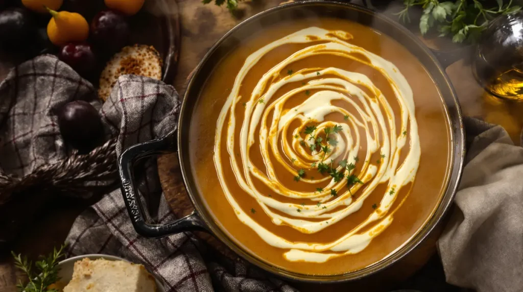 La cuisine de Carlo : onctueuse soupe de chicons à la bière belge