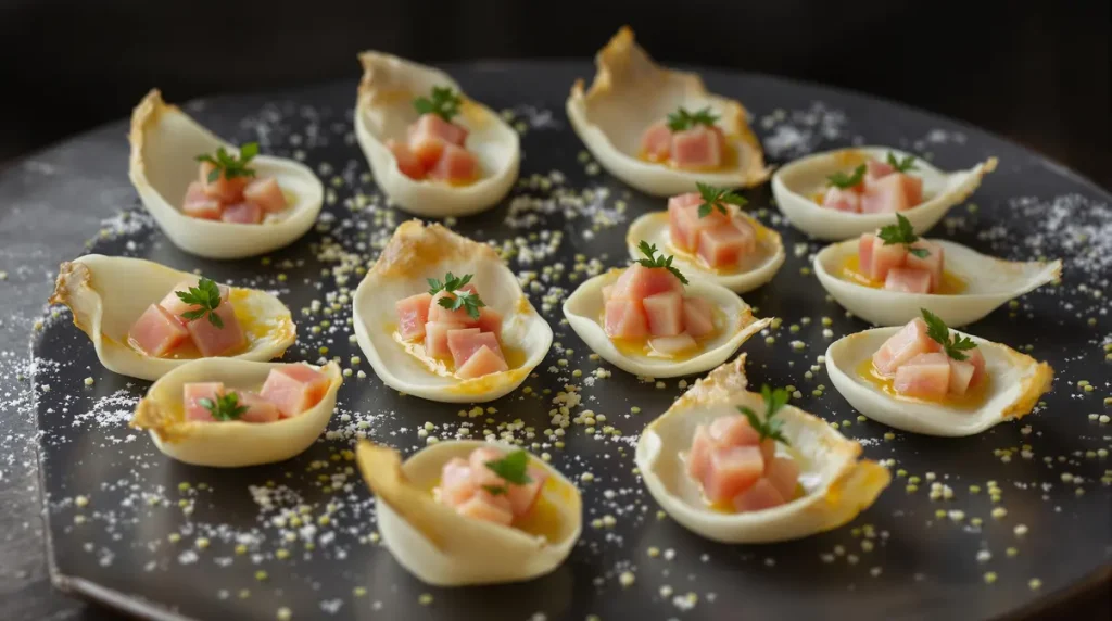Petites barquettes d’endive au jambon pour un apéritif ultra express