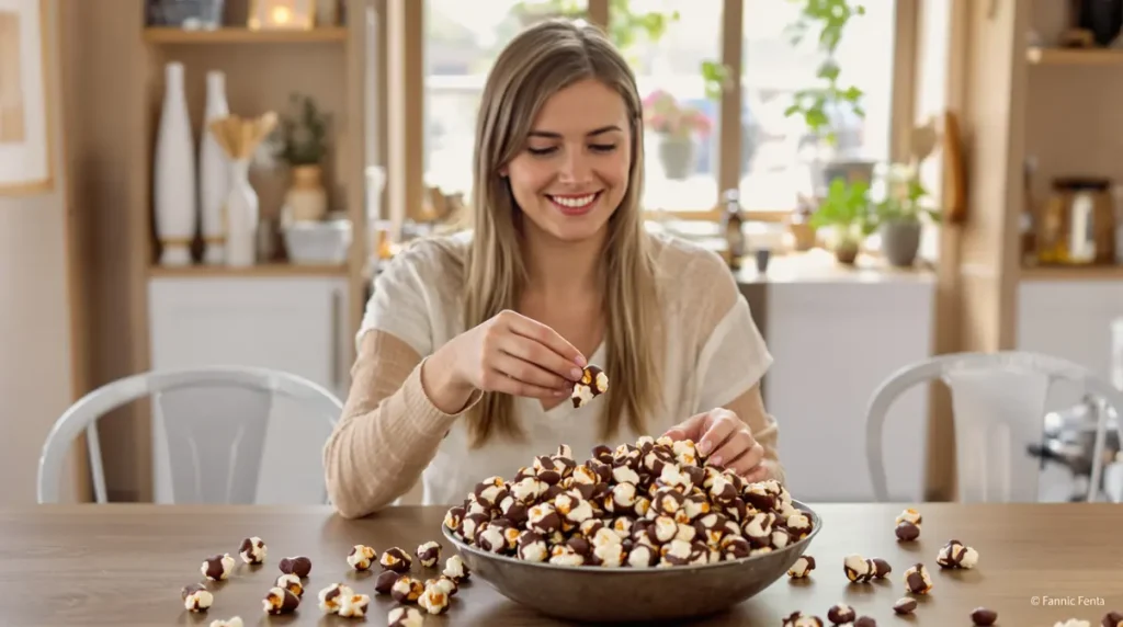 Je ne rate plus jamais mon pop-corn au chocolat : la recette ultra simple pour qu'il reste ultra-croustillant pendant des jours !